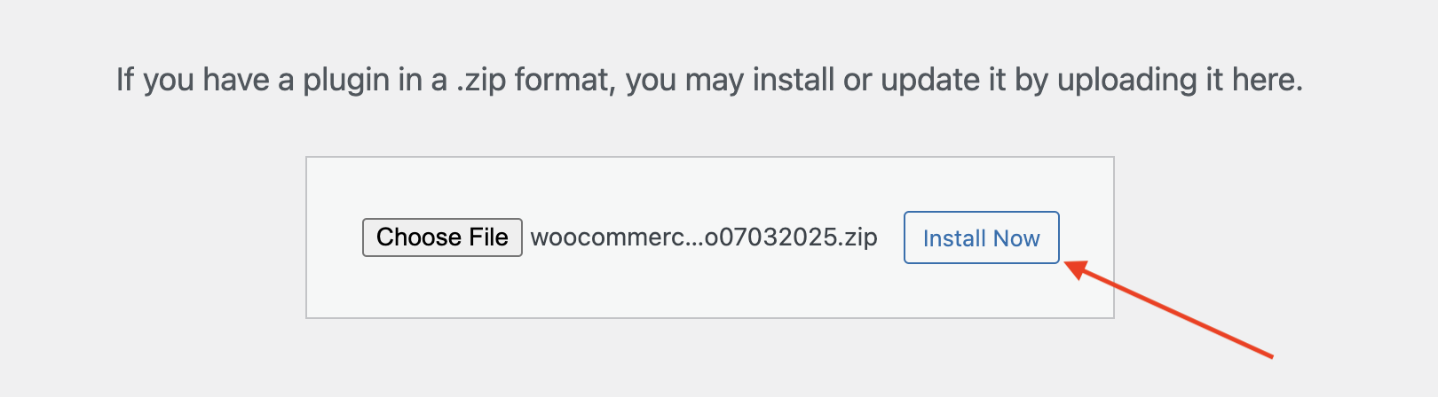 Bouton Installer maintenant