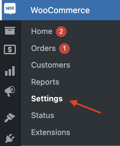 Réglages WooCommerce